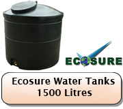 1500 Litre Ecosure Storage Tank Black