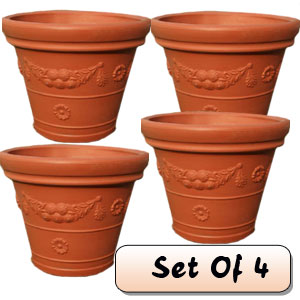 Terracotta Large Garden Planter  X 4 