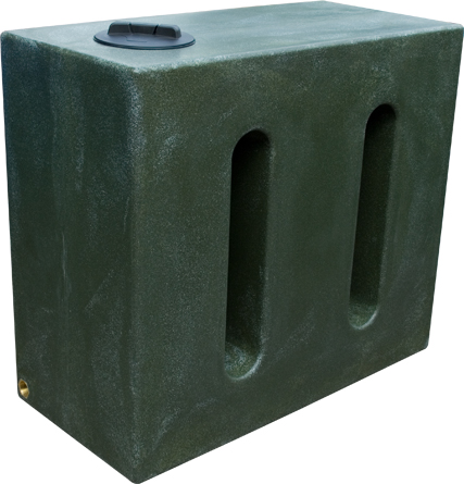 Ecosure Water Butt 750 Litres In Green Marble