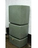 Ecosure Tall Water Butt In Green Marble 800 Ltrs