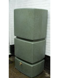 Ecosure Tall Water Butt 800 Litres Green Marble