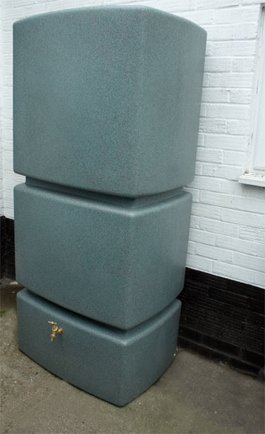 Ecosure Tall Wall Butt 800 Litres In Millstone Grit
