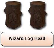 Wizard Log Head x 2 Johnny