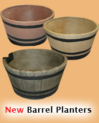 Barrel Planters 
