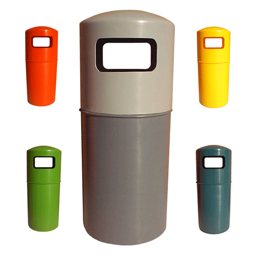 Plastic Bins with Wave Opening X4