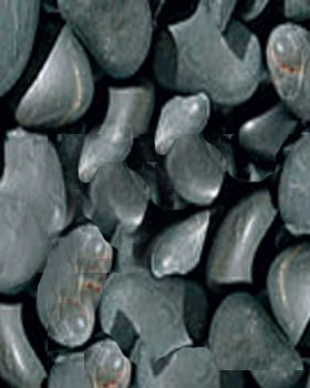 Rockery - Black Polished Cobbles