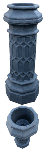 Stone Column Garden Planter