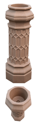 Sandstone Column Garden Planter 