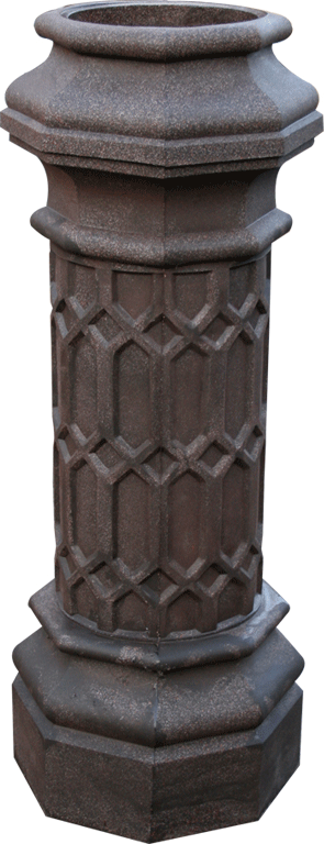 Speckle Millstone Column Garden Planter  