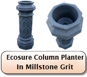 Stone Column Planter