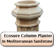 Mediterranean Sandstone Column Planter