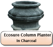 Charcoal Column Planters 