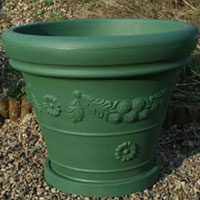 Garden Planter In Dark Green 