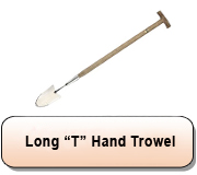 Stainless Steel Long 'T' Handled Trowel 