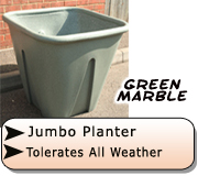 Ecosure Jumbo Planter - Green Marble