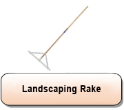 Landscaping Rake with Ash Shaft