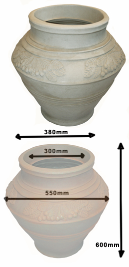 Limestone Urn Planter 