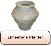 Limestone Urn Planter 