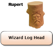 Wizard Log Head - Rupert