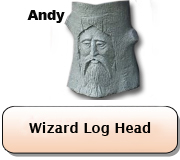 Wizard Log Head - Andy