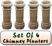 Chimney Planters Mediterranean Sandstone 