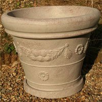 Garden Planter In Pink Granite 