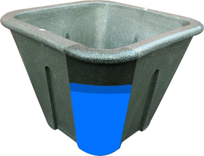 Ecosure Self Watering Planter Granite Marble