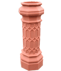 Mottle Terracotta Column Garden Planter  