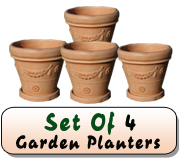 Garden Planters In Terracotta Wash 