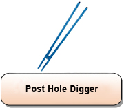 Expert Heavy Duty Post Hole Digger with Steel Hand