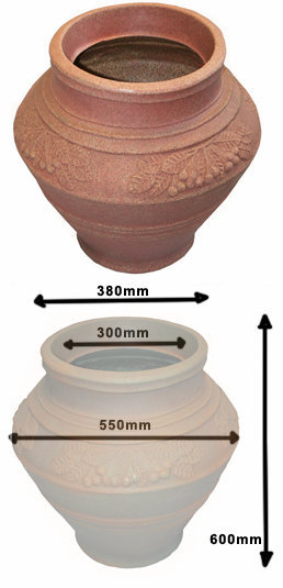 Red Terracotta Urn Planter 