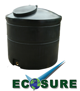 1500 Litre Ecosure Storage Tank Black