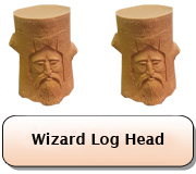 Wizard Log Head x 2 Rupert