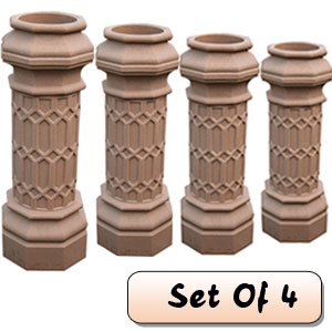 Chimney Planters In Sandstone X 4