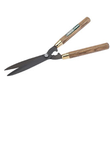 Straight Edge Garden Shears with Ash Handles 