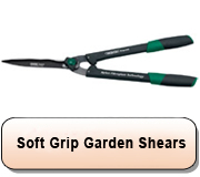 Soft Grip Wave Edge Garden Shears with Nylon Fibre