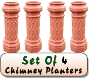 Chimney Planters In Terracotta