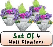 Wall Planter Venetian In Limstone X 4