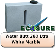 Water Butt White Marble 280 Litres 