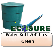 Water Butt 700 Litres Green