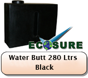 Water Butt 280 Litres In Black 