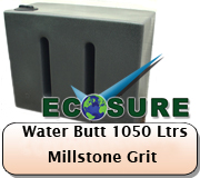 Ecosure Water Butt Milltone Grit 1050 Litres V1