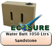 Ecosure Water Butt 1050 Litres VAR1 - Sandstone