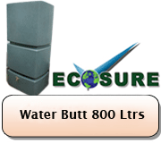 Eco Pillar Water Butt In Millstone Grit