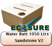 Ecosure Water Butt 1050 Litres Sandstone Var 2