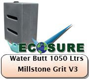 Ecosure Water Butt 1050 Litres Milltone Grit- V3 