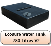 Ecosure Water Tank 280 Litres Layflat In Black