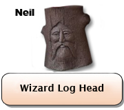 Wizard Log Head - Neil