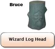 Wizard Log Head - Bruce