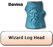 Wizard Log Head - Davina